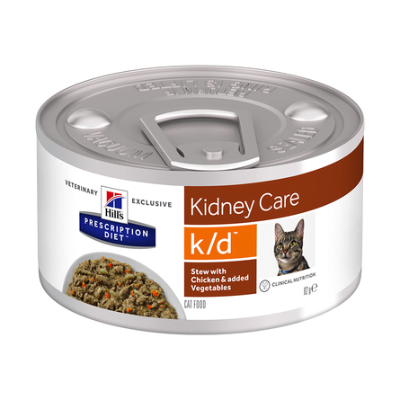 Hill's Prescription Diet k/d Kidney Care Рагу Влажный лечебный корм для кошек при заболеваниях почек (с курицей) – интернет-магазин Ле’Муррр